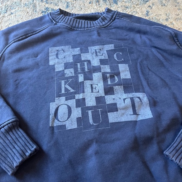 Aerie checked out oversized sweater XS - Picture 2 of 5